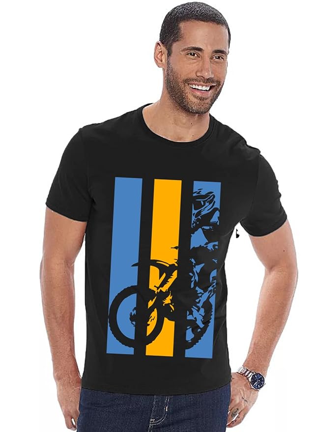 ADRO Men's 100% Cotton Regular T-Shirt