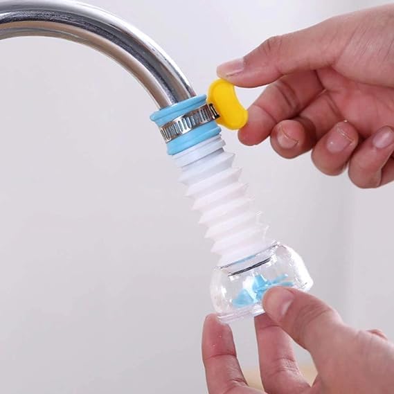 House Tools Adjustable Kitchen Splash Plastic Water Saving Faucet, Shower Regulator, Sprinkle Head Nozzle Bathroom Tap Assorted Color - Polished, Standard