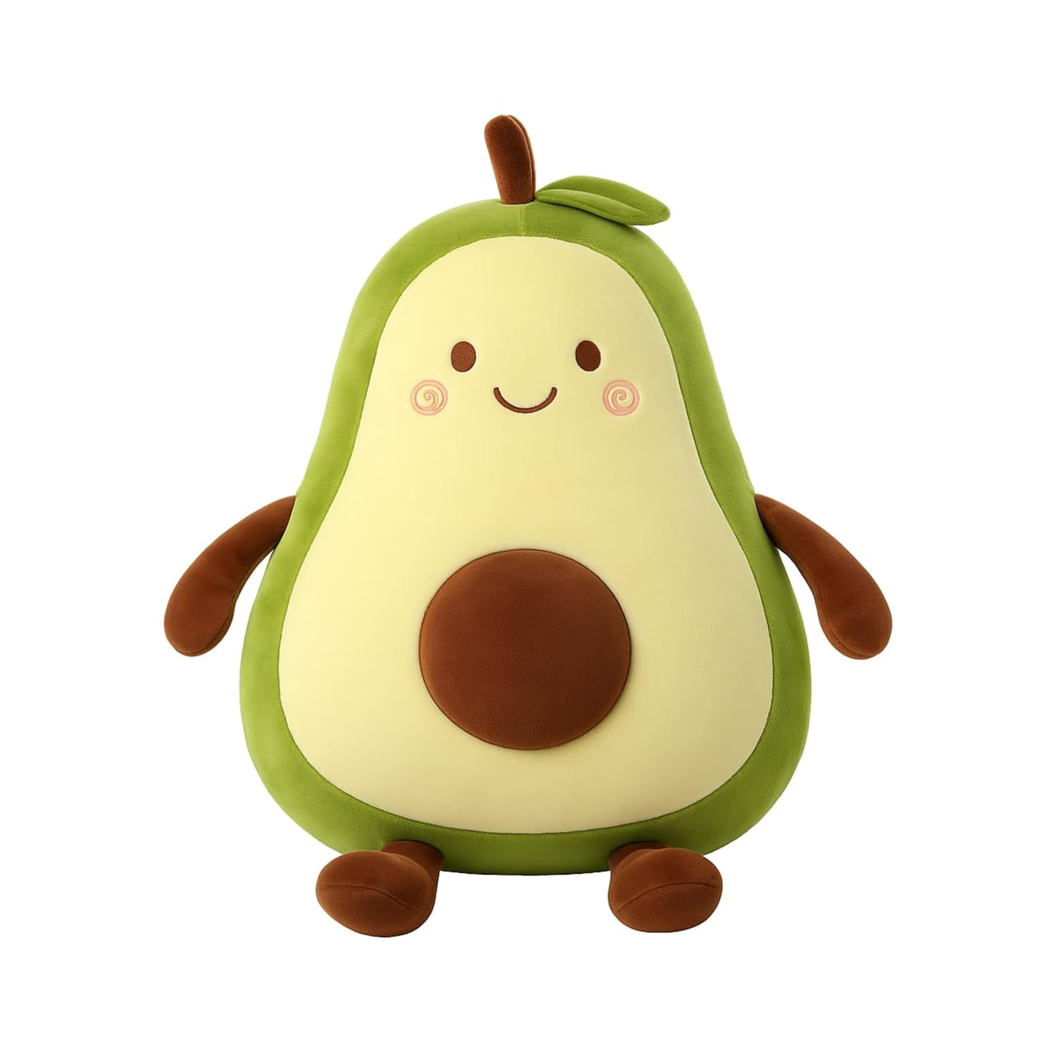 Avocado Soft Toy for Kids (Green, 40cm) | Stuffed Animal | Super Soft Cuddly Toy for Baby Boys & Girls Plush Doll | Gift for Kids | Valentine Gift for Men & Women